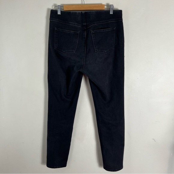 Soft Surroundings The Ultimate Denim Pull On Slim Jeans Faded Black Wash SZ M - Picture 6 of 11